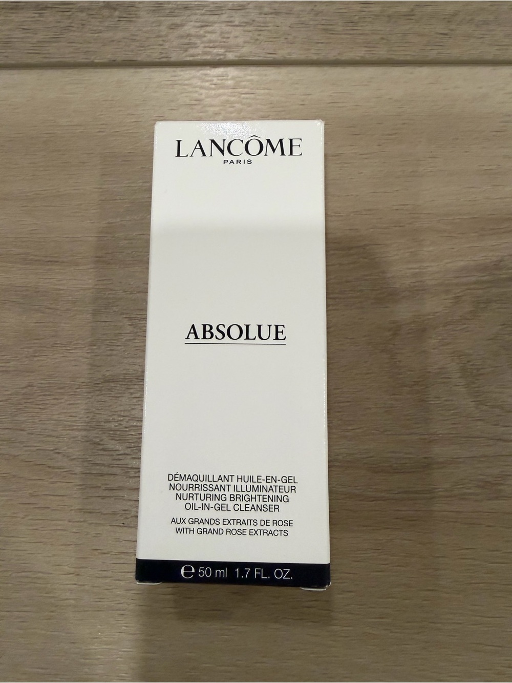 Lancome ABSOLUE Nurturing Brightening OIL-IN-GEL Cleanser 1.7 oz/50 mI, NEW